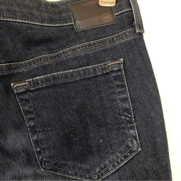 AG Adriano Goldschmied The Beau High Rise Slouchy Skinny Jeans Dark Distress 24R - Picture 9 of 16